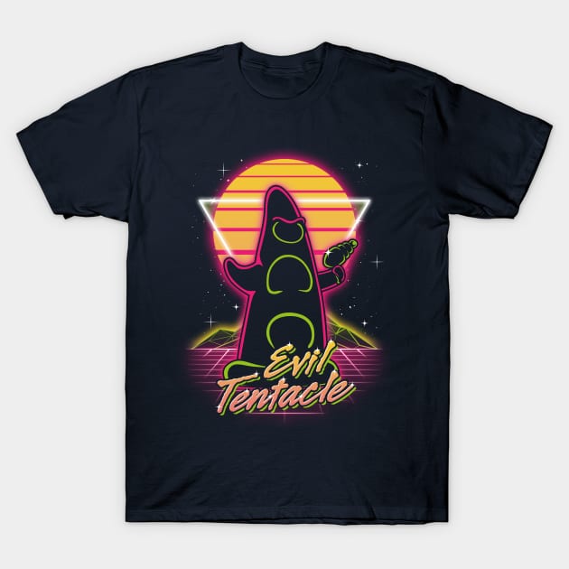 Retro Evil Tentacle T-Shirt by Olipop